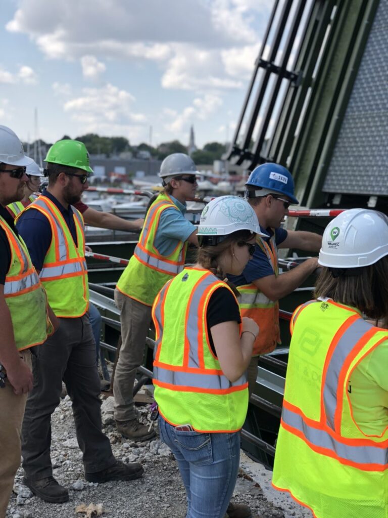 group of interns on jobsite