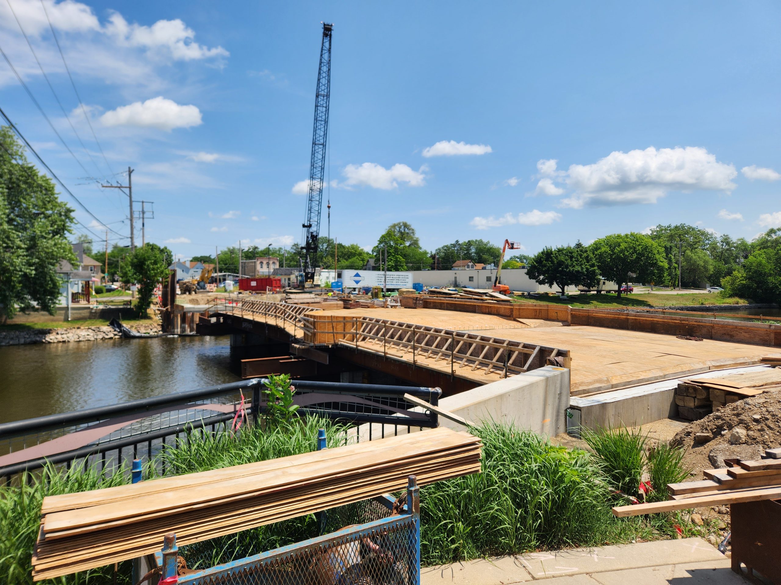 In progress on Jefferson Street Bridge