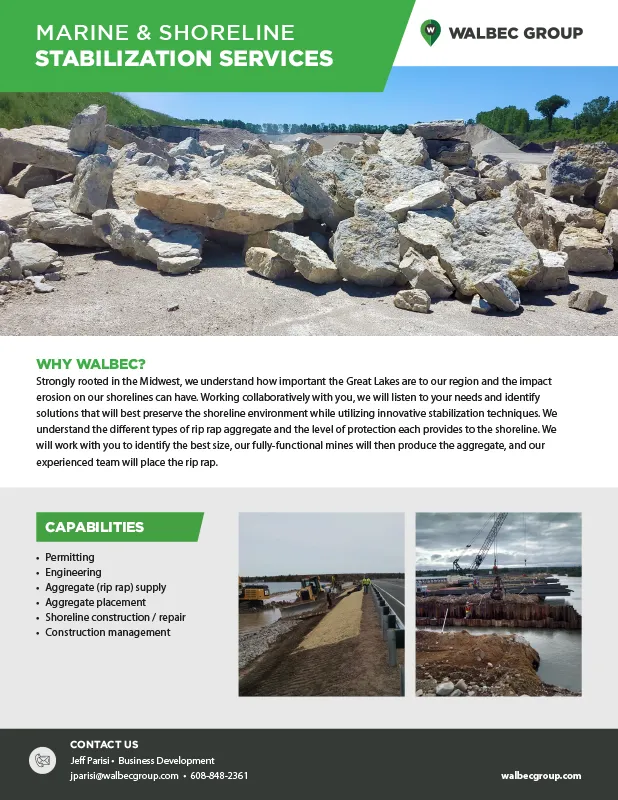 Marine and Shoreline stabilization services