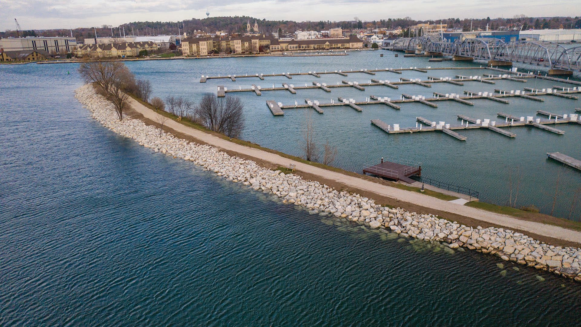 aerial view of bayview park